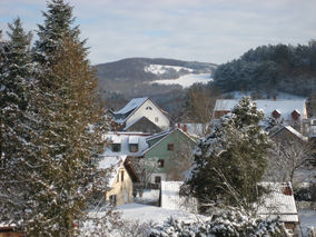 Blick aus den neuen Gästezimmern - Ostseite